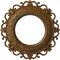Ekena Millwork Orrington Medallion (Canopies up to 6 5/8"), 13 1/4"OD x 6 5/8"ID x 1 1/8"P, Smokey Topaz Crackle CM13ORSTC - alternate 1